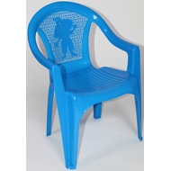 Кресло детское 6610-160-0055 из пластика, цвет: голубой