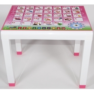 Стол детский с деколем 6610-160-0057 из пластика, цвет: розовый
