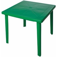 Стол квадратный 6610-130-0019-kv-pr из пластика, цвет: зеленый