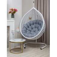 Подвесное кресло Fresco XL (белое, подушка серая)