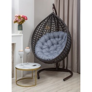 Подвесное кресло Fresco XL (коричневое, подушка серая)