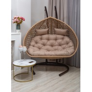 Подвесное кресло Fresco Grande 2XL (светло-коричневое, подушка бежевая)