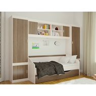 Набор мебели для детской Паскаль 4 (кровать, 2 шкафа, 2 полки)