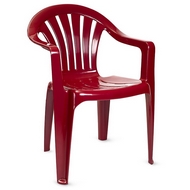 Кресло из пластика Милан бордовое
