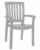 Кресло Анкона (белый пластик)