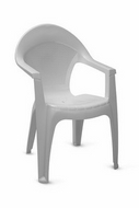 Кресло Барселона (белый пластик)