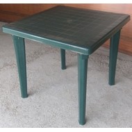 Стол квадратный из пластика Тренд 800х800 мм (темно-зеленый)