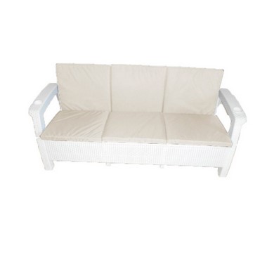   Yalta Sofa 3 Seat Premium White    