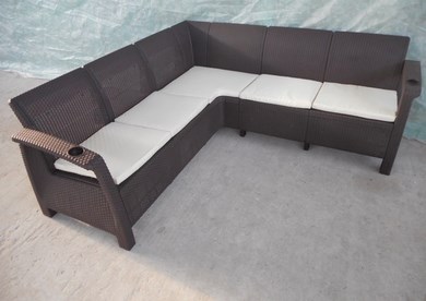   Yalta Corner Set Chocolate