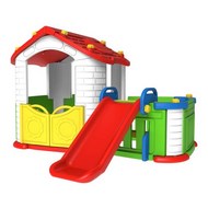 Игровой детский домик Toy Monarch 803 с забором и горкой