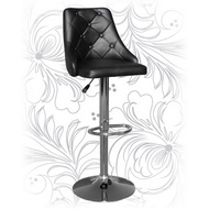 Барный стул с мягкой спинкой LM-5021, цвет: черный