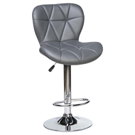 Барный стул с мягкой спинкой LM-5022, цвет: серый