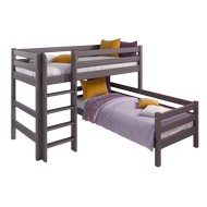 Кровать Соня вариант 7 с прямой лестницей (лаванда)