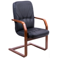 Офисное кресло для посетителей Менеджер экстра конференц короткий (ткань сетка 3D)