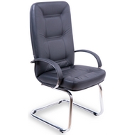 Офисное кресло для посетителей Сенатор хром конференц (ткань сетка 3D)