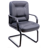 Офисное кресло для посетителей Сенатор стандарт конференц короткий (натур.кожа)