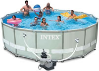 Бассейн каркасный Интекс Intex Ultra Frame Pool, 4,88х1,22 м, фильтр-насос, аксессуары