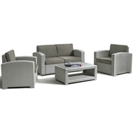 Набор мебели Lux 4 (светло-серый, серо-бежевый)