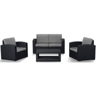Набор мебели Lux 4 (тёмно-серый, светло-серый)