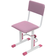 Детский регулируемый стул Polini kids City-Smart L (бело-розовый)